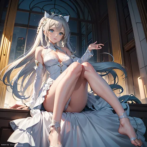 hatsune Miku、(ultra Realistic), (An illustration), (Highres), (8K), (highlydetailed), (the best illustration), (Beautiful Detailed Eyes), (beste Quality), (Super Detailed), (Master peace), (Wallpapers), (Detailed Face), solo, 1girl, Aristocratic dresses、Wh...