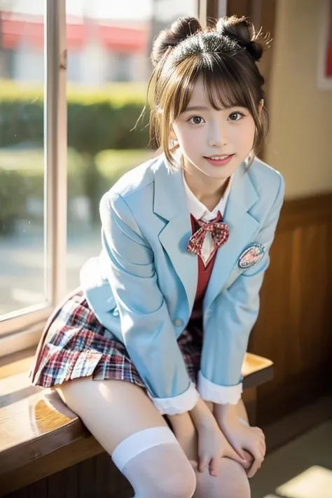 ((​masterpiece))), (((Full body photo)))， (One beautiful Japan girl, classmates, Innocence，kawaii) ，超A high resolution, Realistic, ultra-detailliert, 8K,top-quality, Extremely detailed, A slender,very beautiful japanese girl, Detailed face:1.3), (Bery shor...