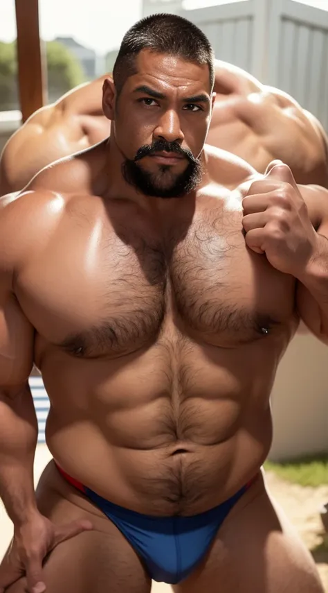 of a man，male people，Muscle wrestler，Muscular，Stout wrestler，jpn，Uncles，45岁Middle age男子，Short hair details，Wrestling boots，athletic sneakers，Show off your toned body，Panorama characters，white colors，，aged 40，short mustache,Middle age，tattoo iingerless glov...