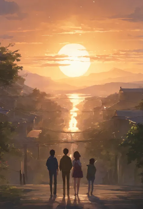 I&#39;ll be the sun,
I&#39;ll be the sky.
All I can do is burn in the distance.
I will be a house with strong walls.
Just remember - You mean the world to me.   Makoto Shinkai and (Cain&#39;Plague), sakimichan and makoto shinkai, guweiz, Arms, artwork in t...