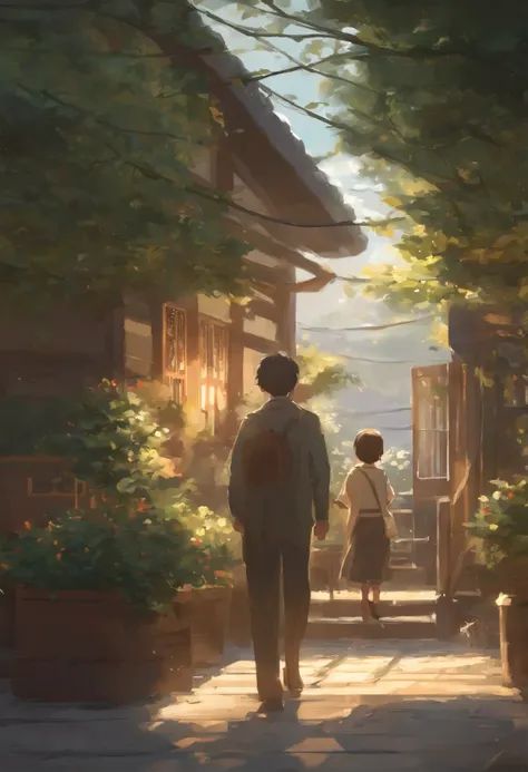 I&#39;I&#39;ll be the sun,
I&#39;I&#39;ll be the sky.
All I can do is burn in the distance.
I will be a house with strong walls.
Just remember: you mean the whole world to me..   Makoto Shinkai and (Cain&#39;Plague), sakimichan and makoto shinkai, guweiz, ...