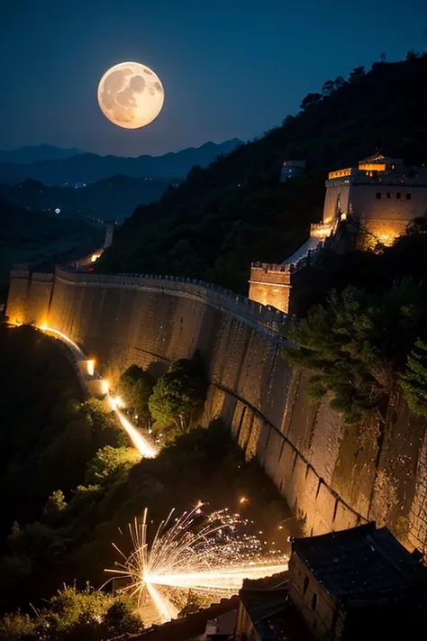 the great wall，Tulou，sparkler，best qualtiy，the ancients，themoon