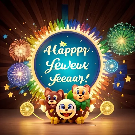 Generate happy new year images