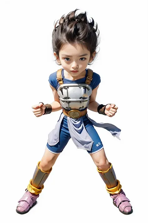 Cabba in dragon ball, ((masterpiece:1.4, best quality)), ((masterpiece, best quality)), (photo realistic:1.4), 1boy, suit,armor,black hair standing up,