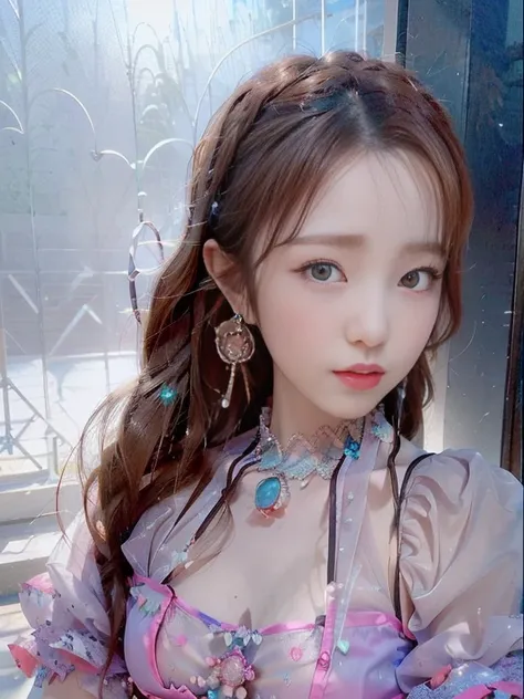 best quality,masterpiece,extremely Detailed details,high resolution,8k,intricate details,realistic,photorealistic,dramatic lighting, 1girl,dunhuang_clothes,dunhuang_dress,small breasts,partially hidden by the clothing,(see-through:1.3),Through a thin veil,...