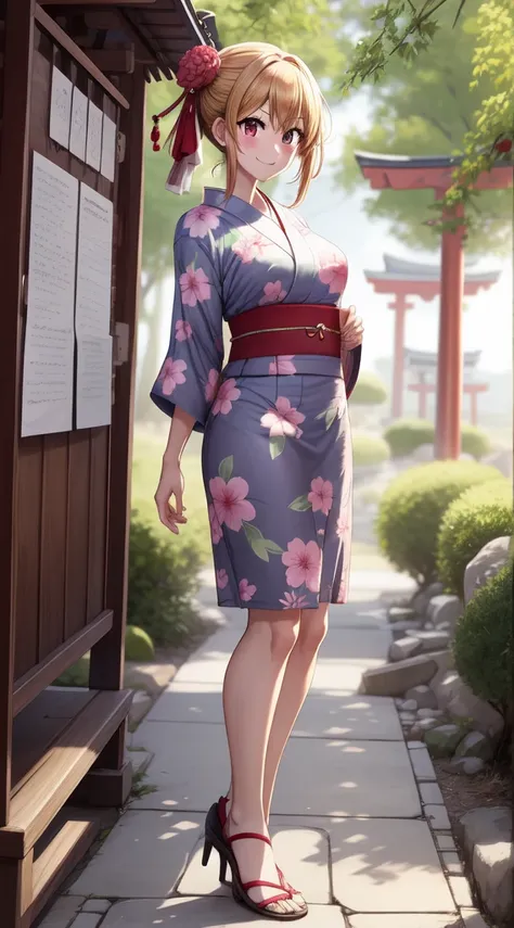 anime, beautiful face, highly detailed face, 2 accurate legs detailed eyes, highly detailed background, perfect lighting, accurate arms, accurate hands, accurate fingers, full body, 1girl, solo, ruby hoshino, oshi no ko, outdoors, detailed heels, absurdres...