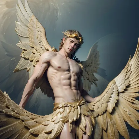 (masterpiece, best quality, 4k, dreamlike, hyperrealistic:1.35), (Ganymede castrates Zeus:1.5)