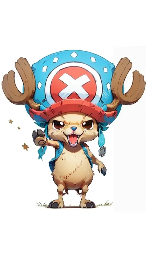 masterpiece,best quality,1man ,tony tnony chopper(one piece),deer monster ,cute,super details,