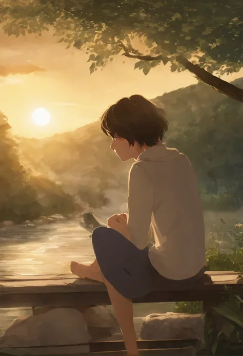 Makoto Shinkai, Anime style, Take care, Take care,
- Protect себя, protect yourself,
When you see twilight.
- When it gets dark.
Find a secluded place before dark.
- Find a secluded place before dark.
Defend yourself, protect yourself,
- Protect, protect y...