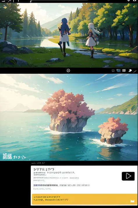 教堂里一个女人和一个男人的anime scene, screenshot from the anime film, anime movie screenshot, in the anime film, Today’s recommended anime is still, Screenshot of the 2012 animation, Animated static screenshot, high quality anime movie still, anime movie scene, TV ani...