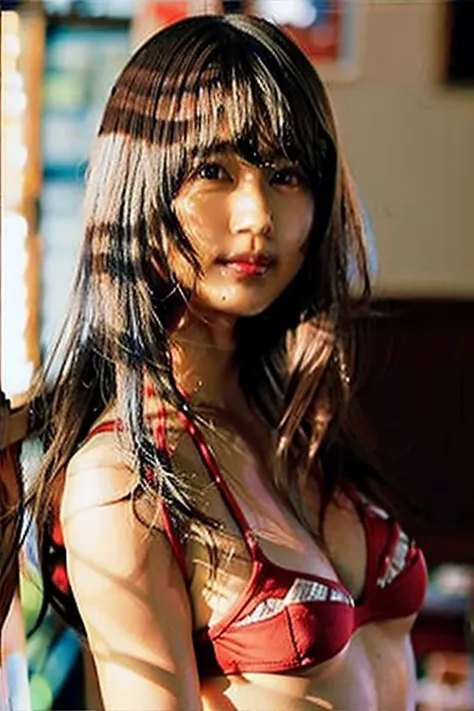 Alafed Asian woman in bikini posing for photo, Japanese Models, goddess of Japan, oppai, gorgeous chinese model, Beautiful Asian Girl, Beautiful Asian Woman, deayami kojima, Young gravure idols, Realistic Young Gravure Idol, Red BRA, 奈良美智, Chiho Ashima, ch...