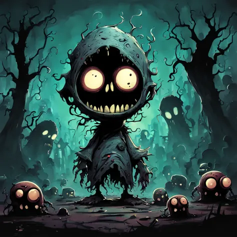 2D, monster, creepy,,  (style of Skottie Young:1.3) 
Wraith ghostly and evil