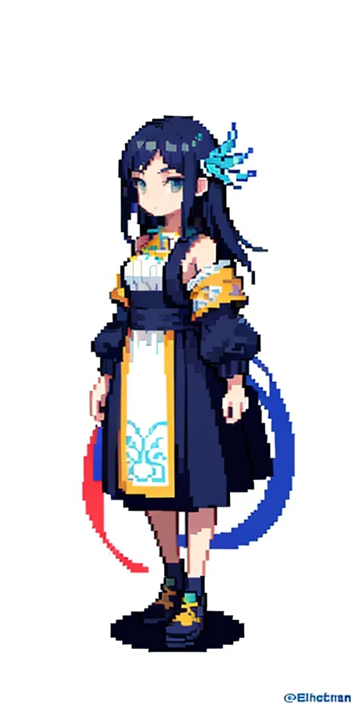 (masterpiece, top quality, best quality), pixel,pixel art,1girl,full body,