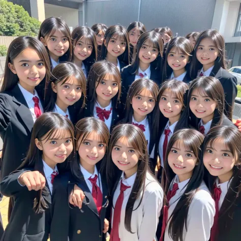 raw photo、(((multiple girls))),((((6+girls)))),((((100girls)))),((((1000girls))))、((((100 girls))))、women only、the same face、((m...