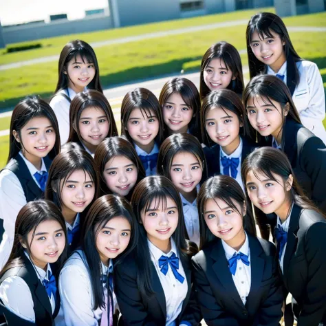 raw photo、(((multiple girls))),((((6+girls)))),((((100girls)))),((((1000girls))))、((((100 girls))))、women only、the same face、((m...