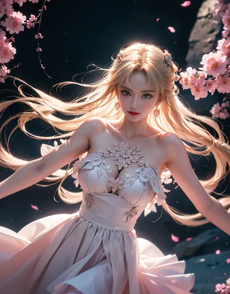 tmasterpiece，Highest image quality，super detailing，Best quality ,Extremely Delicately Beautiful, Very meticulous,Best quality, offcial art, extremely detaild的 CG unified 8k wallpapers, portrait photo of, The most beautiful look，blond hair blue eyes，Radiant...