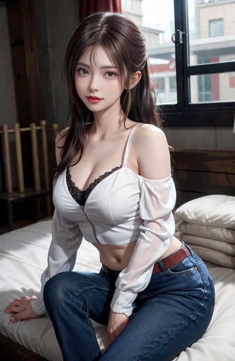 masutepiece:1.5, best quality:1.5, Aesthetic, 1 girl, side lock, cinematic lighting, Tits sharp focus,Large breasts , mature woman, Horny ,16 km race, Shining eyes, Detailed 4k eyes,
playground,seductiv,sexy new lips, parted new lips,detailed new lips,eye ...