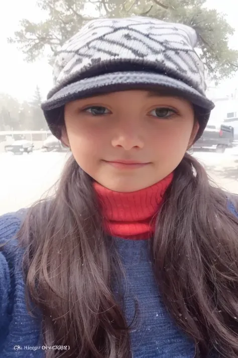 a close up of a young girl wearing a hat and a sweater, with accurate face, 18 years old, 1 6 years old, with kind face, with lovely look, very beautiful girl, with cute - fine - face, beuatiful face, 2 2 years old, 19-year-old girl, profile pic, innocent ...