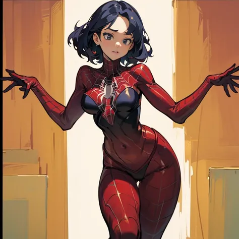 (best quality, 4k, masterpiece :1.3), spider woman stripper