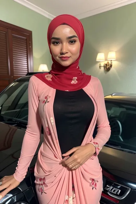 Malay girl in hijab, 30 years old , slim body abs, tall , ((large breast:1.0)), beautiful lady, Nikon Z 85mm, ((best quality)) ((masterpiece)), intricate detail, ((almost )), sharp focus, professional, realistic, real life, hyperreal, photorealistic, fine ...