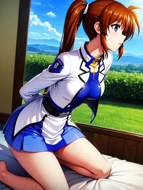 super high quality、3dimage:1.5、nanoha、solo、(highest quality:1.2),highly detailed face, (magical girl lyrical nanoha), one girl、n...