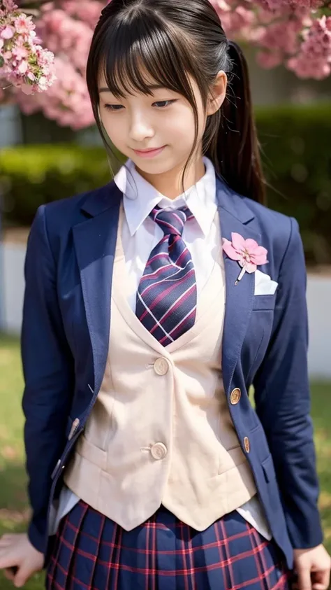 japanese schoolgirl and idol girl、blazer uniform、while her body has become sensitive after being administered an aphrodisiac, th...