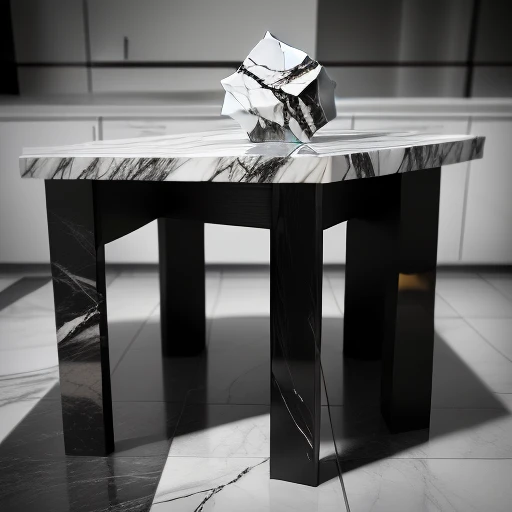 marble block En una mesa with a block of marble on top, mesa de piedra, marble table, marble!! (eos 5ds r, foto del concepto de muebles!!, cubos en la mesa, modelo de mesa, marble and wood and glass, Mesa de 2 minutos, furniture photography, made of liquid...