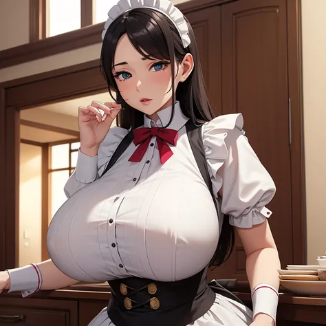 Big breasted older sister maid with a gentle atmosphere