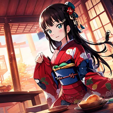 {Best Quality}, {very aesthetic}, {Ultra-detailed}, {Best Illustration}, japanese kimono, 黒髪