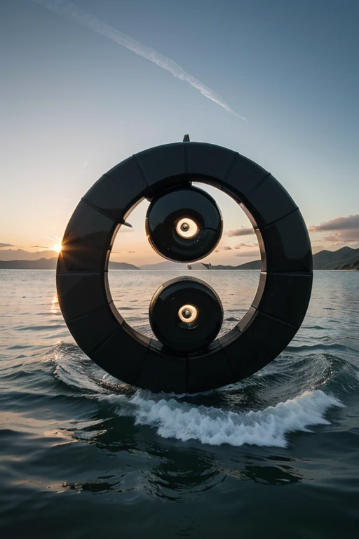 Samoan Yin-Yang:

Develop a logo where a fish and a boat come together in a yin-yang formation, symbolizing the balance between nature and human connection in Samoan culture.