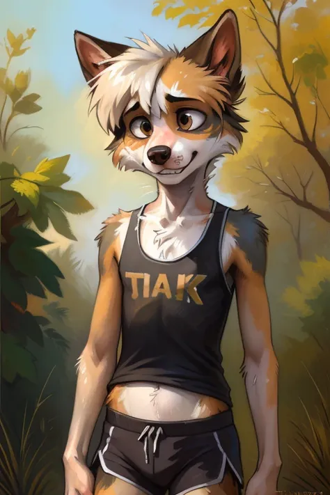 solo, ((Australian shepard)), male, slender, ((twink)), detailed, uploaded to e621, beautiful and detailed portrait of an anthropomorphic boy, short hair, kenket, uploaded to e621, very fluffy detailed fur, ((quivering motion lines)), fluffy tail, (detaile...