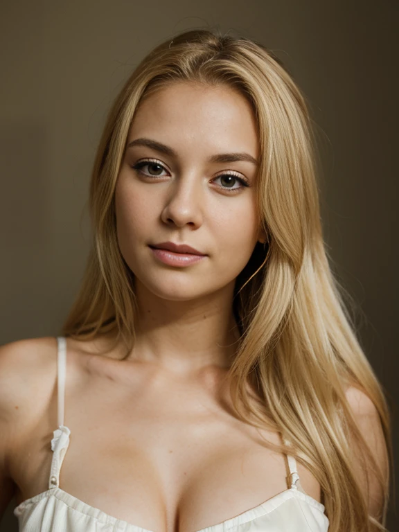 blonde woman named Erica Lauretta , portrait photo, RAW photo, blur background