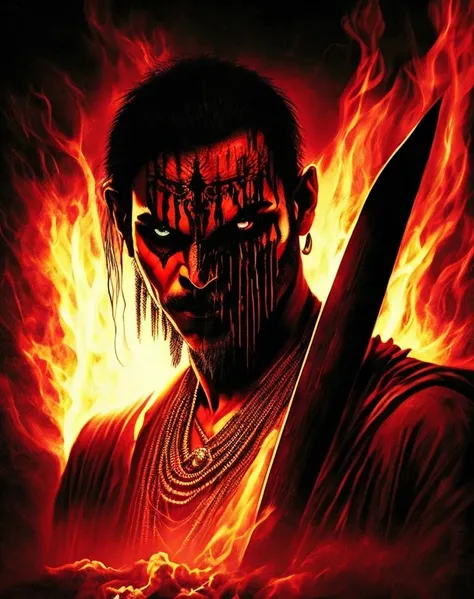 Indian vampire theme horror at night