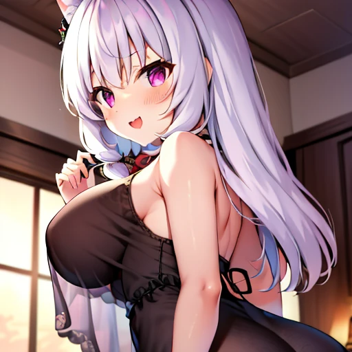 cute face　Angle from directly below　　big breasts　pose of temptation、laughter　　　　　charm　　Rear angle　　choker　Cute Dresses　vampire　princess room　bed　little bat flying　　in the middle of the night　　Pose with your butt sticking out　Boob appeal