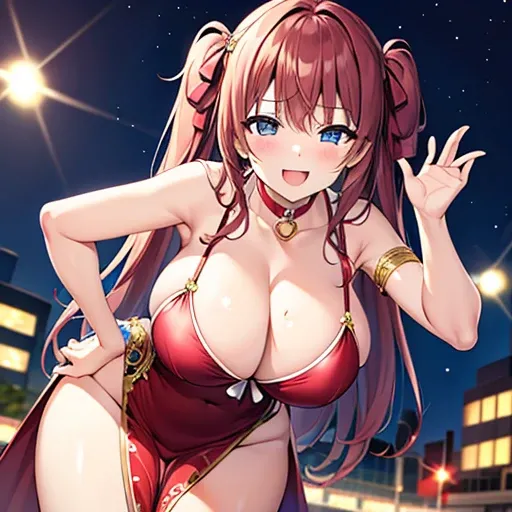 cute face　Angle from directly below　　big breasts　pose of temptation、laughter　　　　　attractive body　Rear angle　　choker　Gravure idol　red carpet　　in the middle of the night　　Pose with your hips thrust out　dress costume　race queen