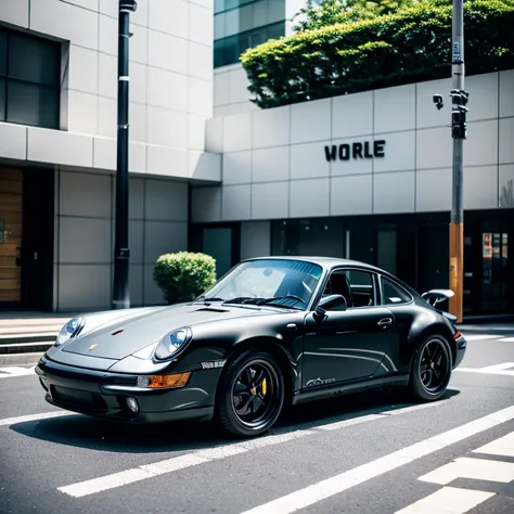 car porsche 911 carrera wolf wolf metal somewhere in Tokyo Tokyo beauty