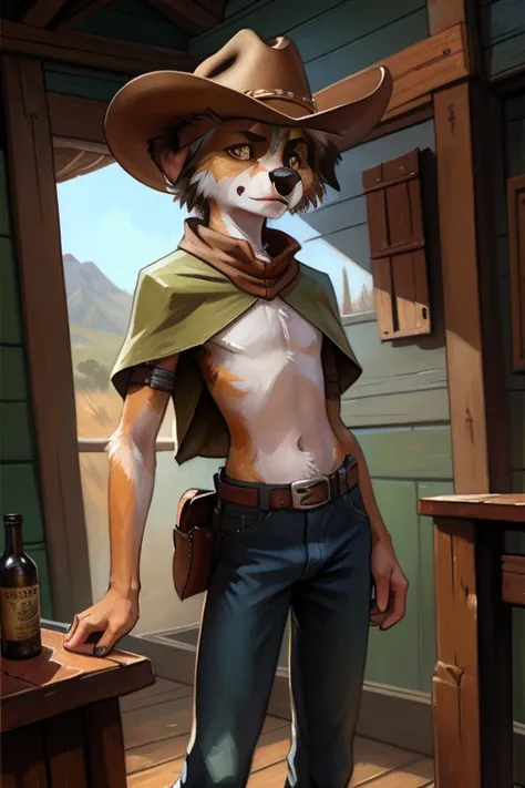 solo, ((Australian shepard)), male, slender, ((twink)), detailed, uploaded to e621, beautiful and detailed portrait of an anthropomorphic boy, short hair, kenket, uploaded to e621, digitigrade legs, very fluffy detailed fur, angry, fluffy tail, ribs and hi...