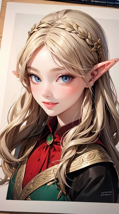 an elf portrait by Artgerm
