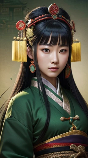 oriental、Ancient Chinese in green clothes、ancient chinese hairstyle man、ancient chinese headgear man、three kingdom、multiple warlords、highest quality、masterpiece、ultra high resolution、(Photoreal:1.4)、game poster、inside the house、Upper body、highest quality、m...