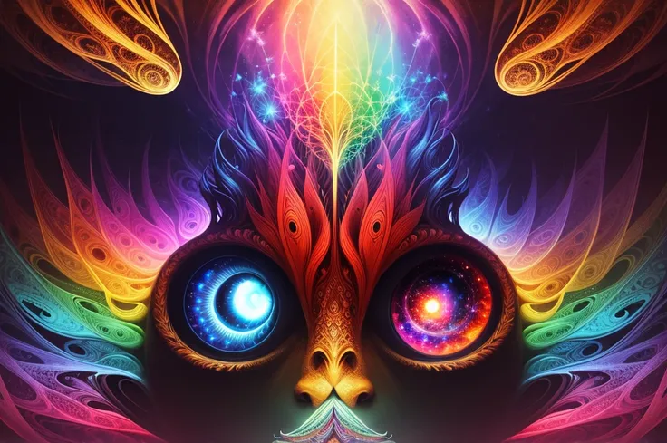 the theory of evolution, psychedelic art