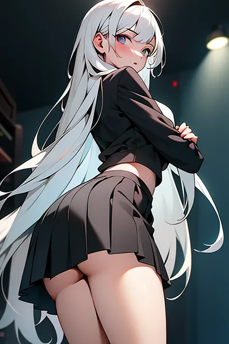 1 girl,One,(whole body:1.1),
school uniform,microskirt,black hip-high shelf:1.2),
(Highest image quality),Colorful,(masterpiece:1.5),ultra high resolution,Best quality,extremely detailed wallpaper,(complex part),detailed light