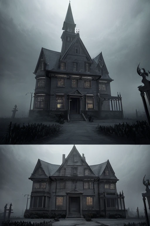 (best quality,4k,8k,highres,masterpiece:1.2),
ultra-detailed,(realistic,photorealistic,photo-realistic:1.37),
hauntingly beautiful,
detailed gothic mansion with a graveyard and tombstones,
inspired by a haunted mansion,
madhouse studio anime style,
anime s...