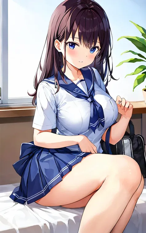 (masterpiece:1.05), (best quality:1.05),1girl,school_uniform  