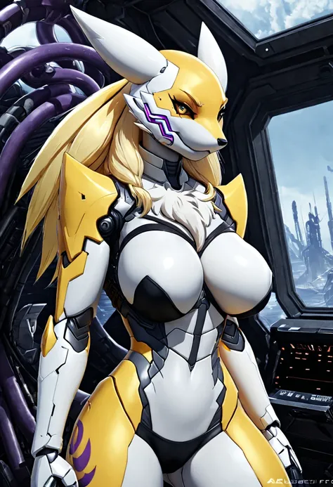 （blonde hair）,（（dark orange eyes））.（cat tail）、Cat ear, ridiculously long hair、smile
、、big breasts、See through、camel toe,Close-up of a person in a suit holding a sword, female mecha, raiden metal gear, blowjob white mecha, Girl wearing mechanical cyber armo...