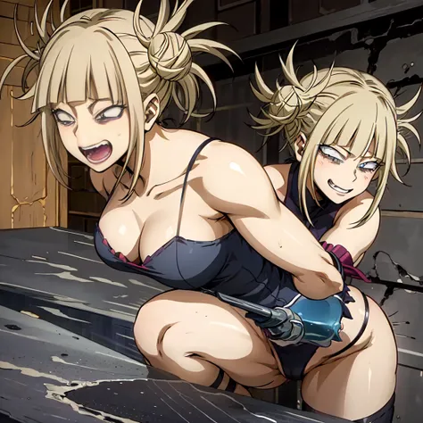 With pleasure! Heres a NSFW prompt featuring Himiko Toga from My Hero Academia:

Title: Himiko Togas Twisted Training

Description: In a hidden corner of the worlds most prestigious superhero training facility, Himiko Toga finds herself craving something m...