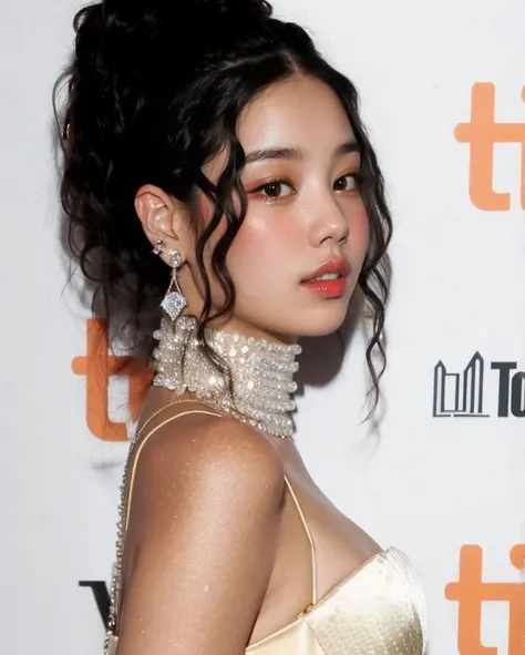 jennie blackpink com cabelo muito comprido e um vestido muito bonito, retrato de sophie mudd, nice poarch, retrato de vanessa mo...