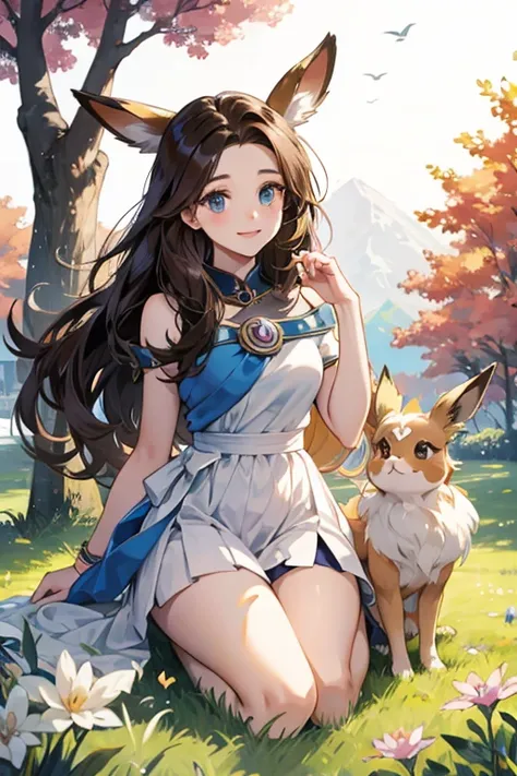 transform eevee from pokemon in human goddess