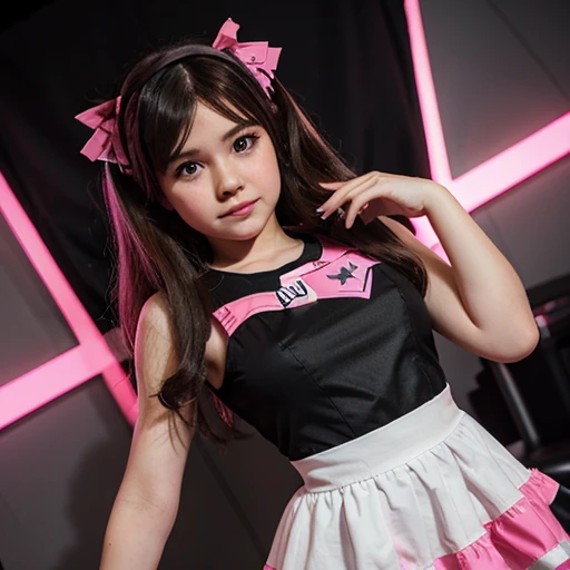 Little girl dress as dva from overwatch 