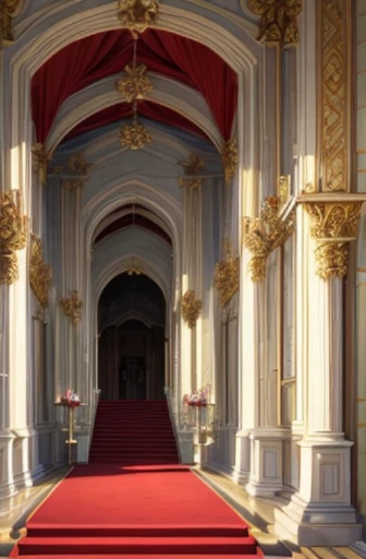 Arafad sees the red carpet staircase leading to the large building, in their noble mansions, screenshot from the anime film, Today’s recommended anime is still, in the throne room, in animated movies, opening scene, anime screenshot, Screenshot of the 2012...