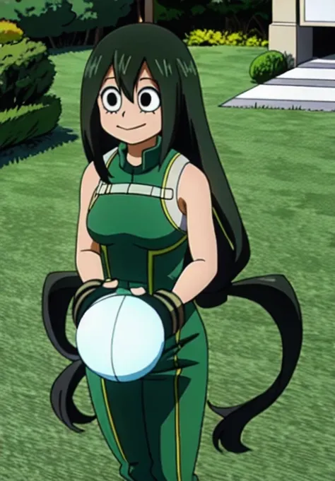 tsuyu_asui, smirk,